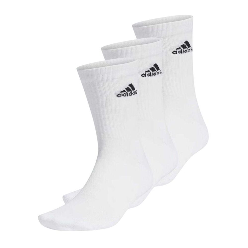 Adidas Unisex Adult Crew Socks (Pack of 3) / White